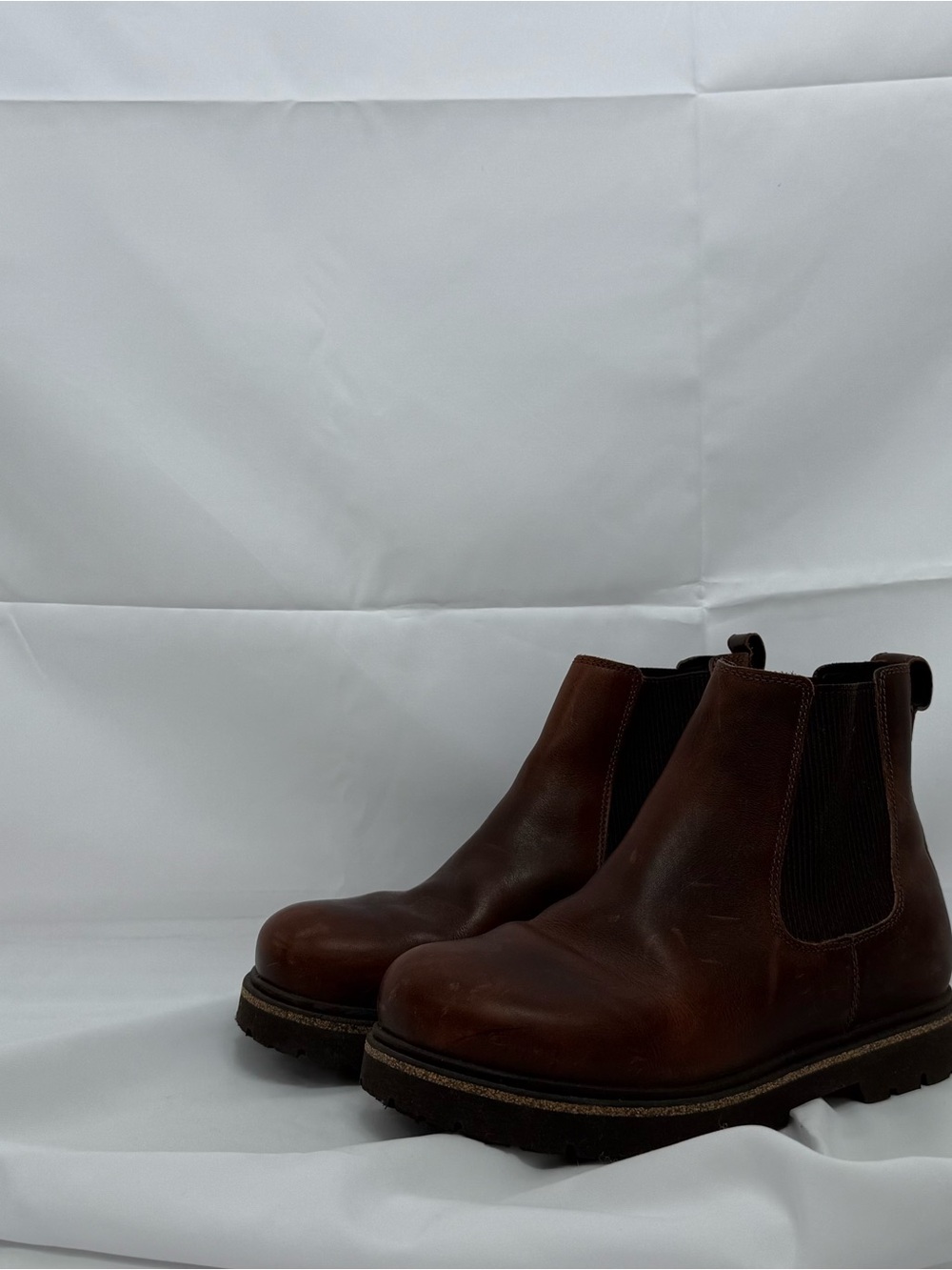 Men's Birkenstock Highwood Slipon Brown Chelsea Work Boots